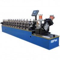 Metal aluminium window frame c stud channel roll forming machine/ C U channel making machine