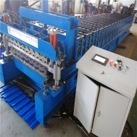 Metal Steel Double Layer Glazed  Cold Roller  Form Machine