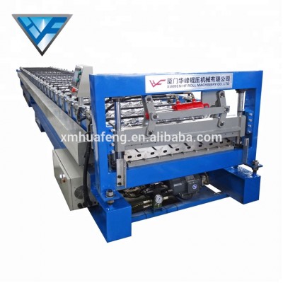 Color Metal Corrugated Roof Panel Roll Forming Machine HF