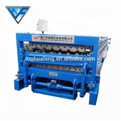 Roof Panel Double Layer Making Machine Roll Forming Machine HF