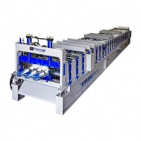 Factory supply automatic floor profile plate deck building roll forming machine in china