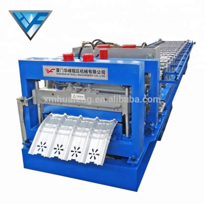 Auto Punching Strike Bending Roof Panel Roll Forming Line Roof IBR Sheet Cold Roll Forming Machine YX24-750